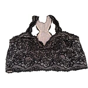 Torrid Curve Black Lace Racerback Bralette Size 3X